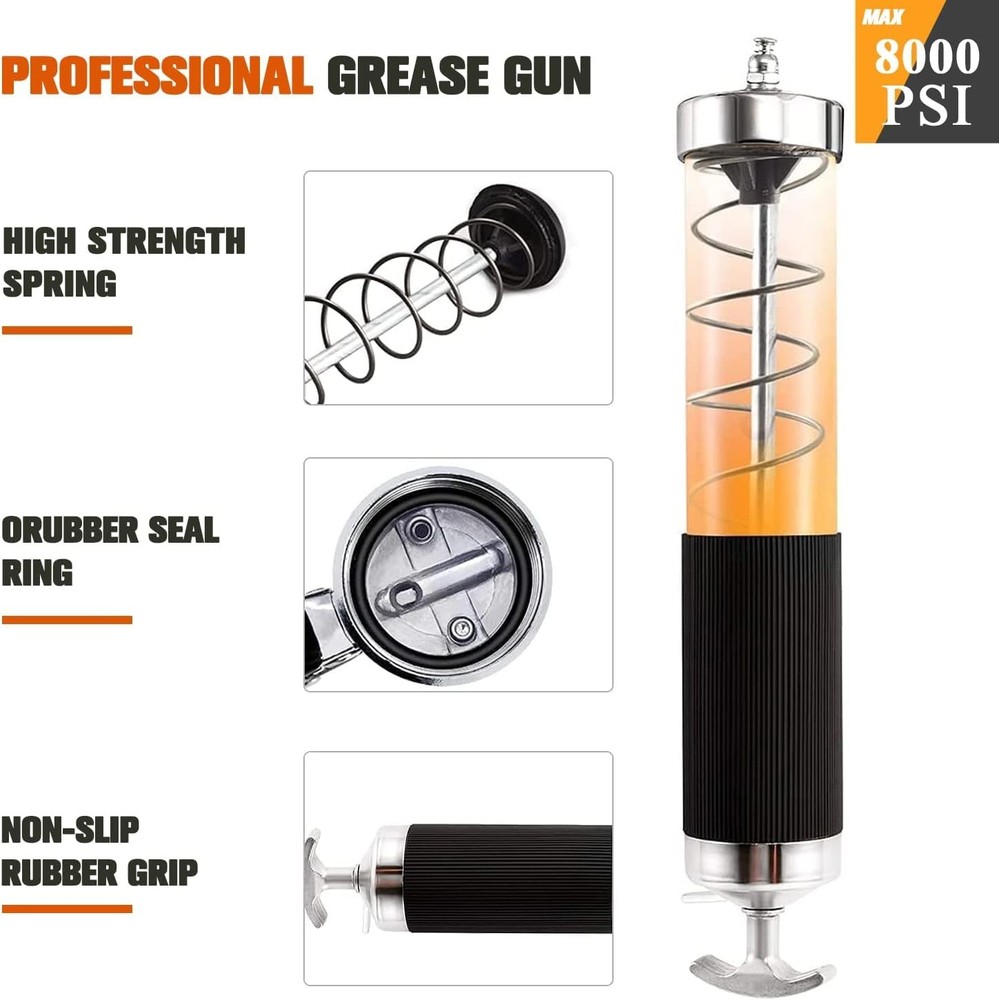 HANTUO Grease Gun with Quick Release Coupler