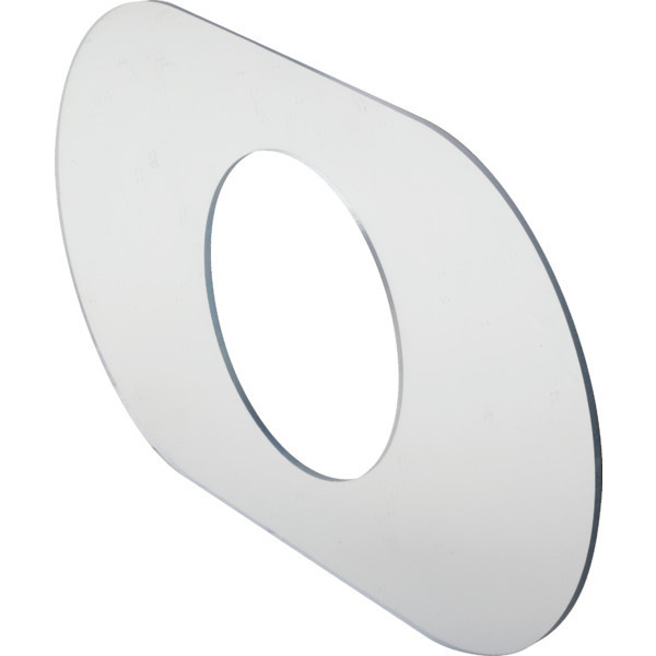 Single Control Mirrored Acrylic Shower Valve Transition Repair Cover