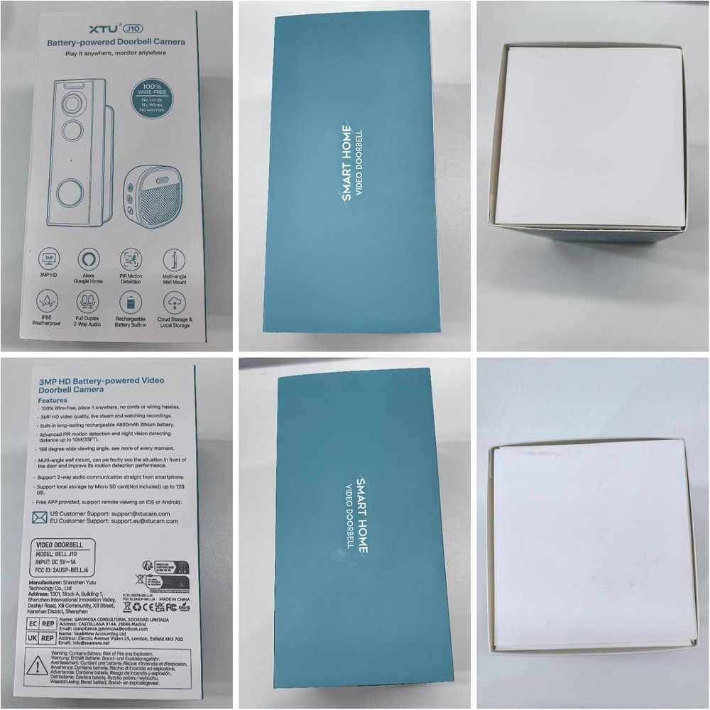 2K Wireless Doorbell Camera with No Subscription - Smart Home Security Solution