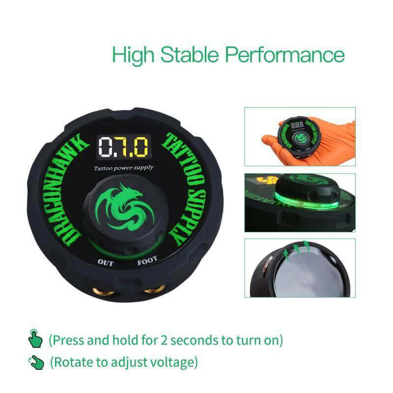 Dragonhawk Airfoil Tattoo Power Supply