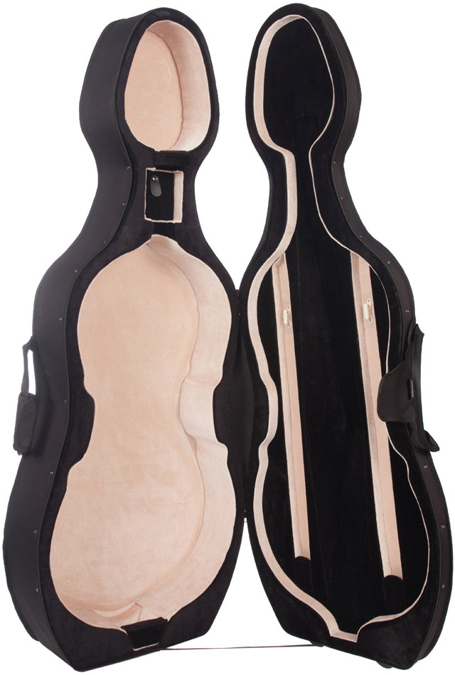 Foam Cello Case Classic 1/2 M-case Black - Beige