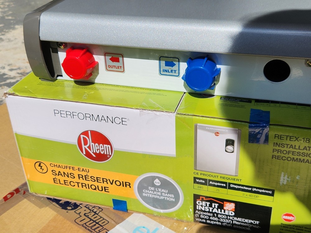PARTS / REPAIR - RHEEM PERFORMANCE RETEX-18 ELECTRIC TANKLESS WATER HEATER 18kW