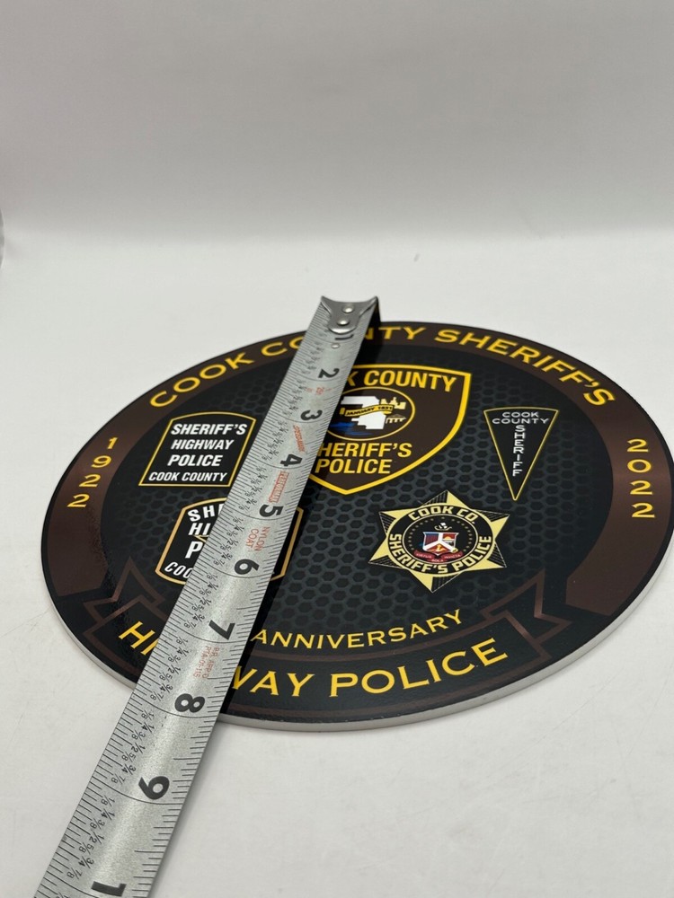 COOK COUNTY Sheriff's 100th Anniversary Highway Round logo