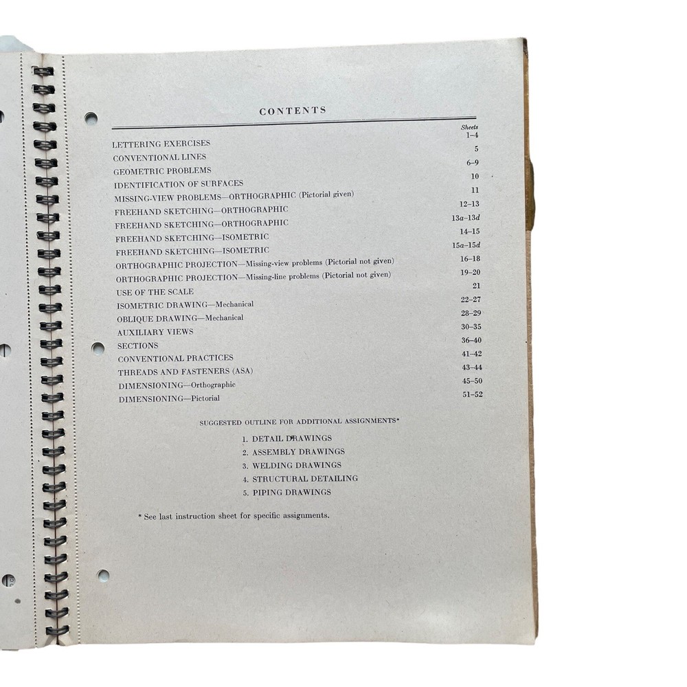 1945 Problems in Engineering Drawing Series 1 by Levens & Edstrom McGraw Hill