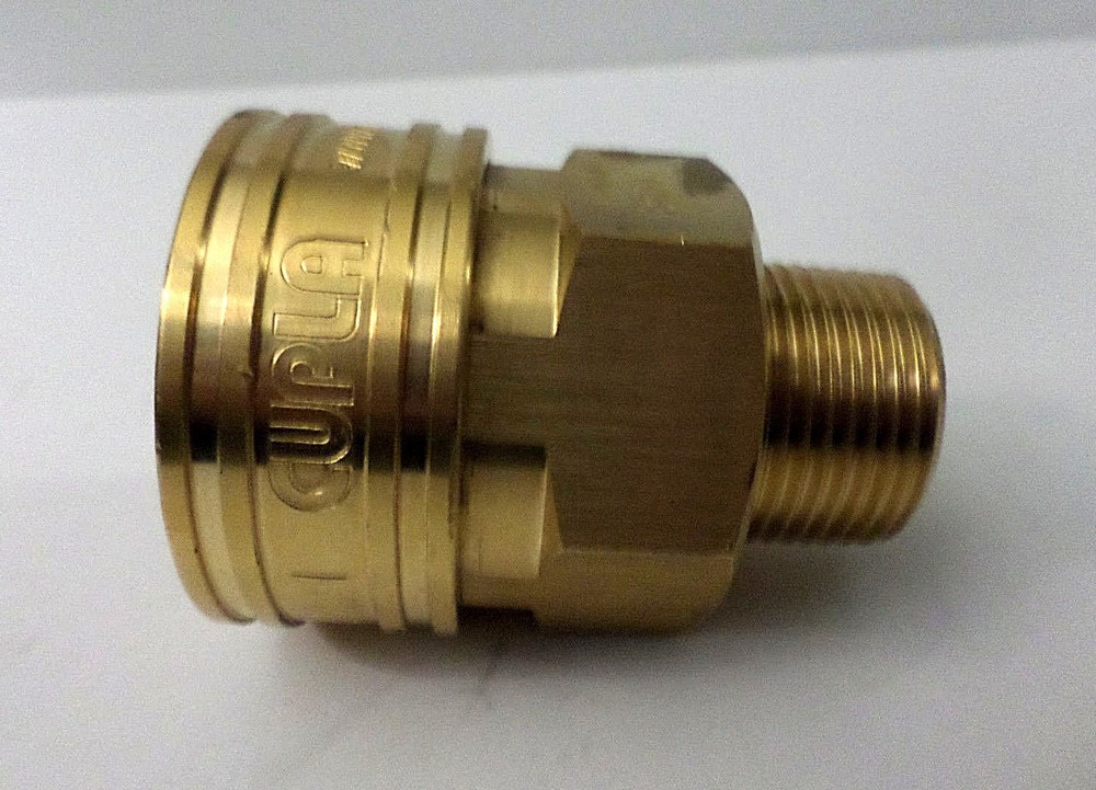 Nitto Kohki 8TSM TSP Cupla Socket Coupler 1", Brass PREOWNED UNIT OPEN PKG***