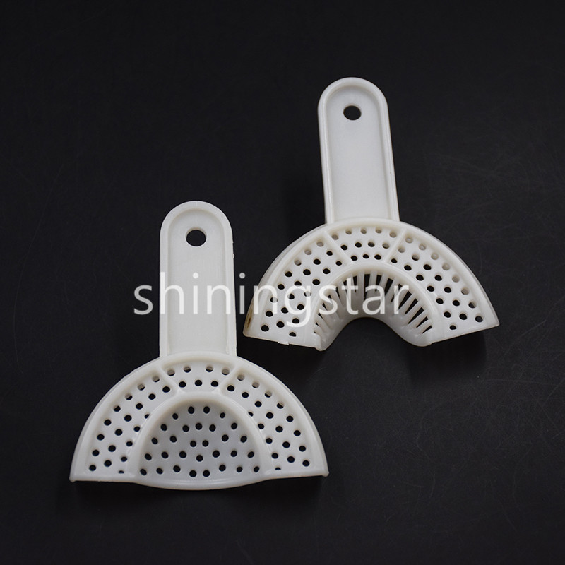 1 Pair Dental Plastic Impression Anterior Trays Model Upper & Lower