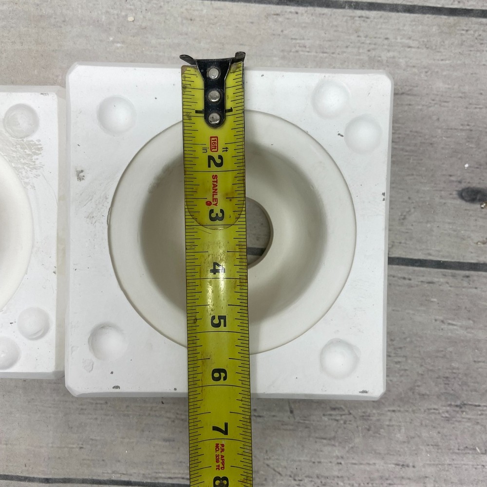 Vintage 1995 Boothe Mold Ceramic Casting Mold Plain Dip Inserts #1068