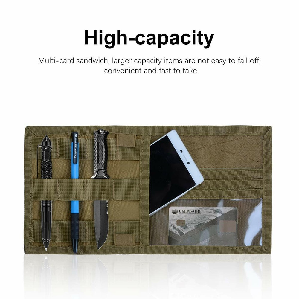 Car Sun Visor Organizer Tactical Molle Visor Panel Accessories Storage Bag Pouch