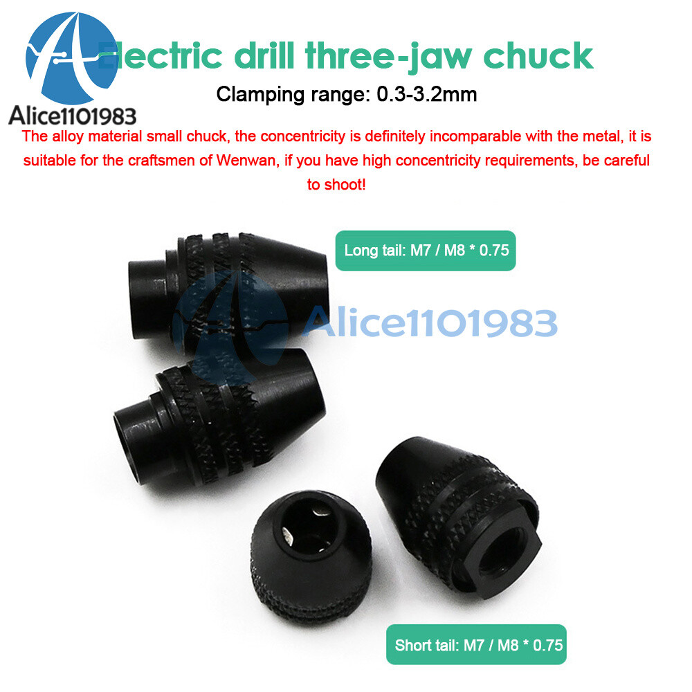 M7 M8 Universal Keyless Chuck Quick Change Dremel Rotary Tools Drill Accessory