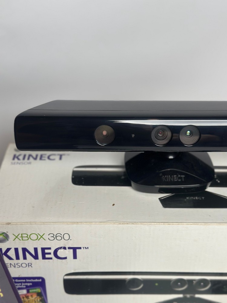 Xbox 360 Kinect Bundle - Sensor + Power Adapter + 11 Games + Box - Tested!