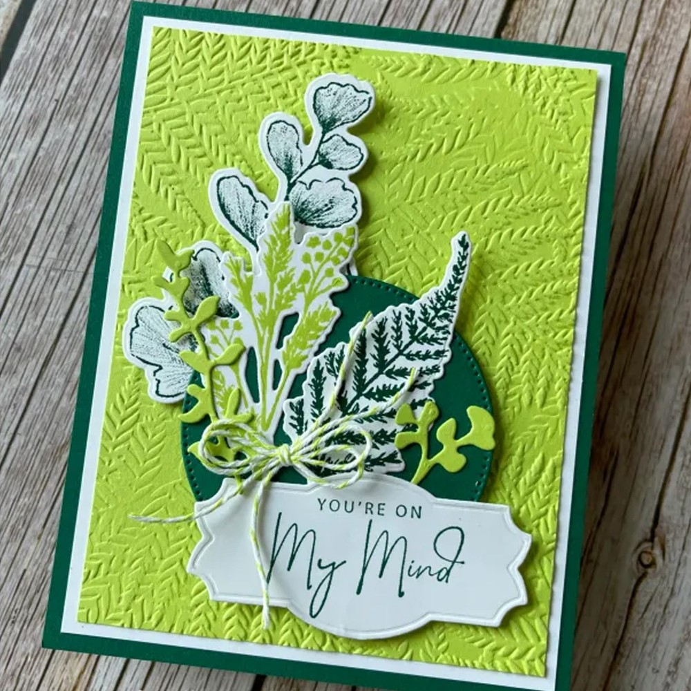 Leaves Pattern 3D Embossing Folder for Add Texture Paper Crafting Card Making