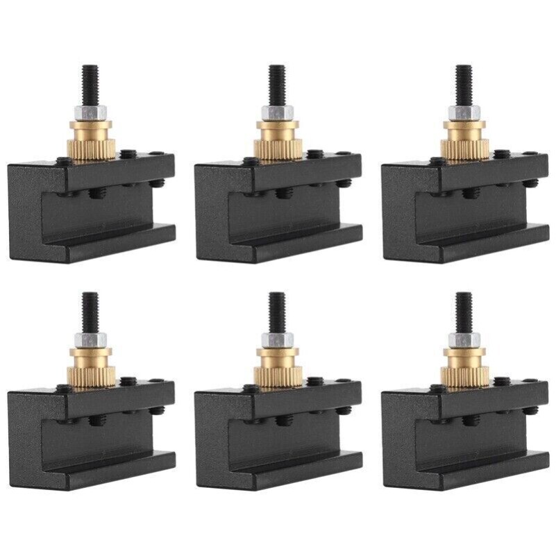 6PCS Tooling Package Lathe Change Tool Post & Holders Multifid Tool---