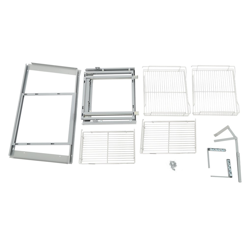 2-Tier Cabinet Organizer Corner Pull Out Organizer for Kitchen 89.5*46*52.5cm