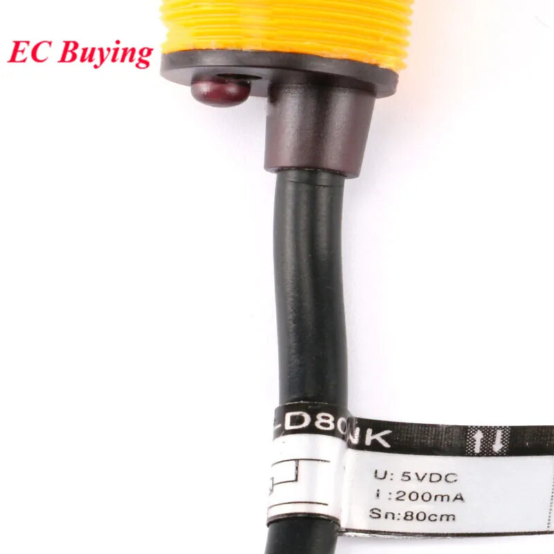 E18-D80NK Infrared Obstacle Sensor Proximity Switch 3-80cm Range