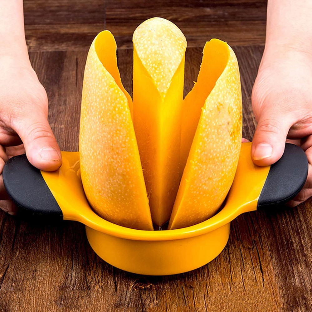 Mango Slicer, Mango Splitter, Mango Cutter with Stainless Steel Blade, Mango Pit