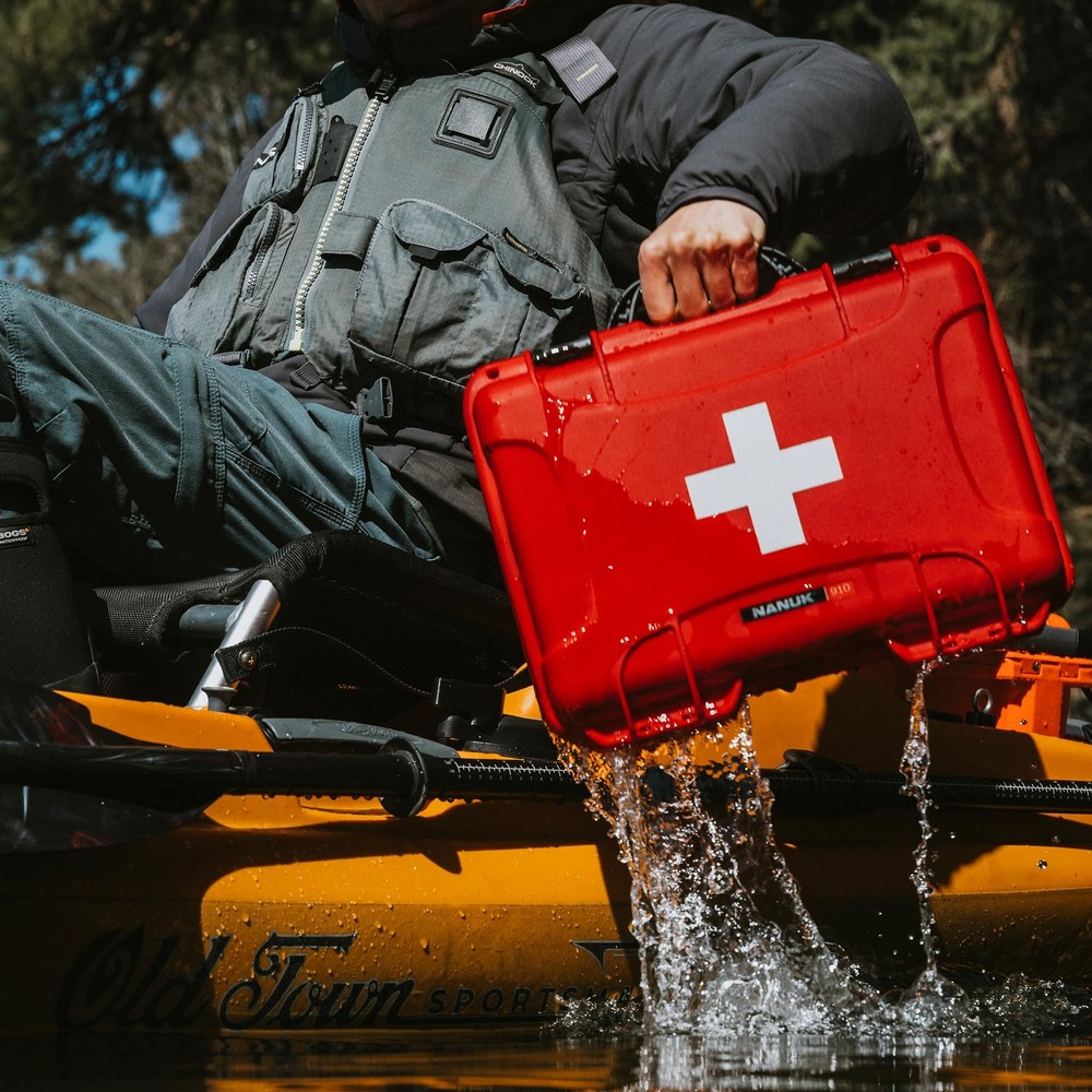 NANUK 910 Waterproof First Aid Box Empty – Durable, First Aid Organizer Case,...