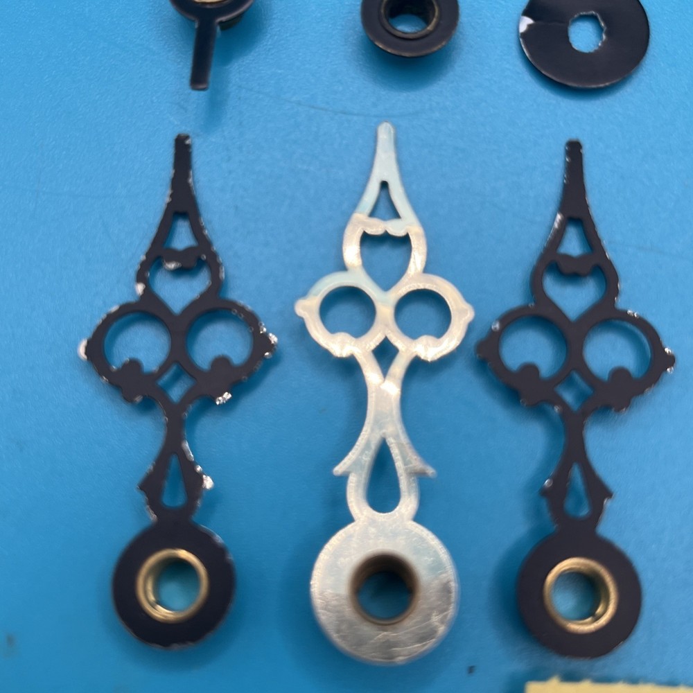 13 mixed bundle Black Brass Metal Clock Hands (448)