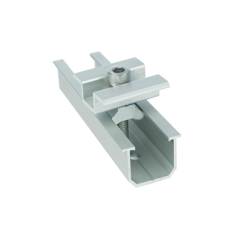Solar Panel Roof Mounting Kit, Complete 2 Panel Solar Rack System Side-by-Side
