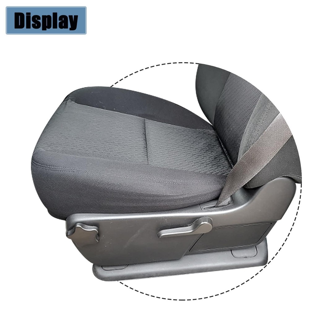 Driver Side Bottom Replacement Cloth Seat Cover Compatible with Chevy Black