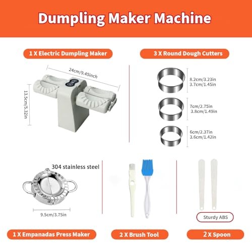 Electric Dumpling Maker Machine, Double Head Automatic Electric Dumpling