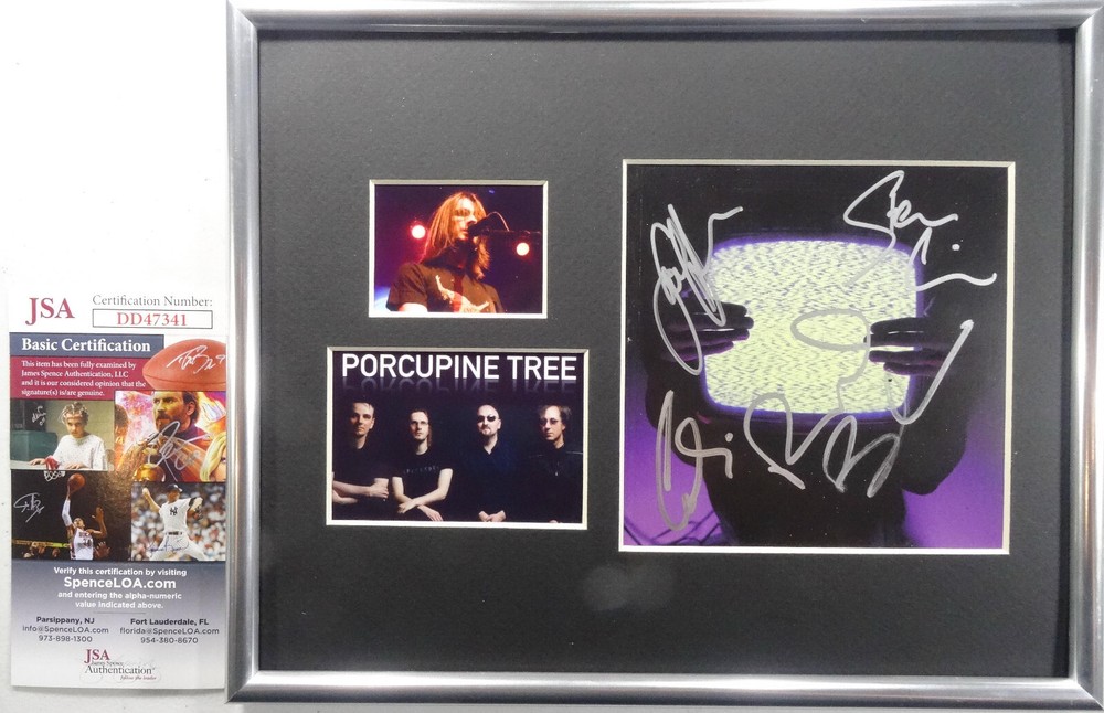 SIGNED PORCUPINE TREE AUTOGRAPHED CD DISPLAY CERTIFIED AUTHENTIC JSA COA DD47341
