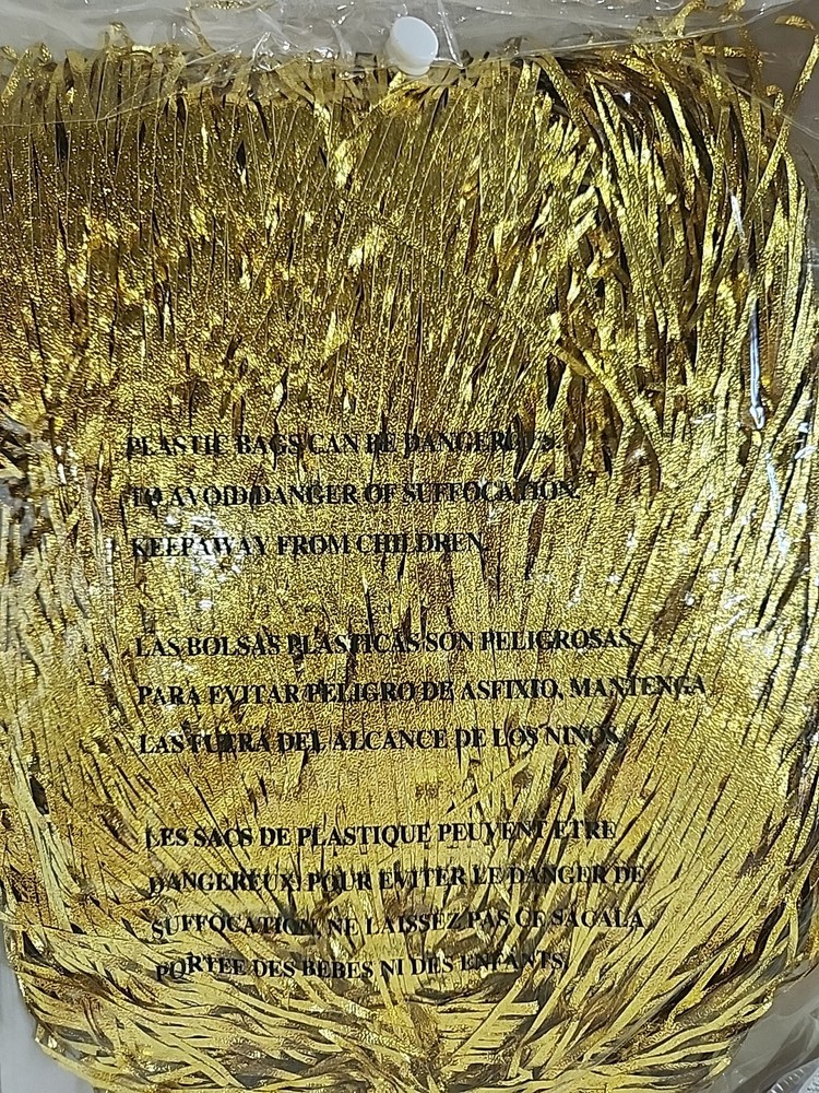 Gold Tinsel Wig