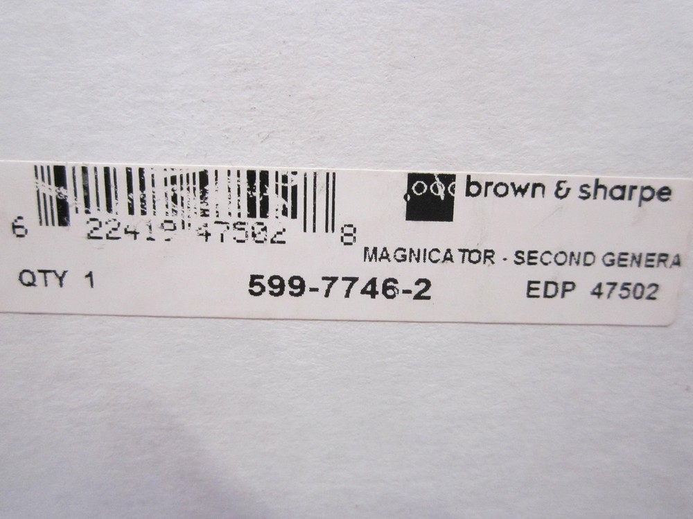 Brown Sharpe TESA 599-7746-2 MAGNICATOR Medium Magnetic Base with Fixed Upright