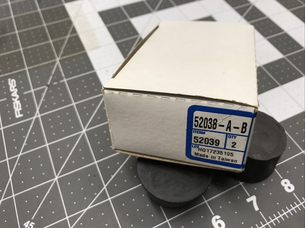 Box of 2 #8 Solid Rubber Stopper 1-5/8”. 52038-A-B