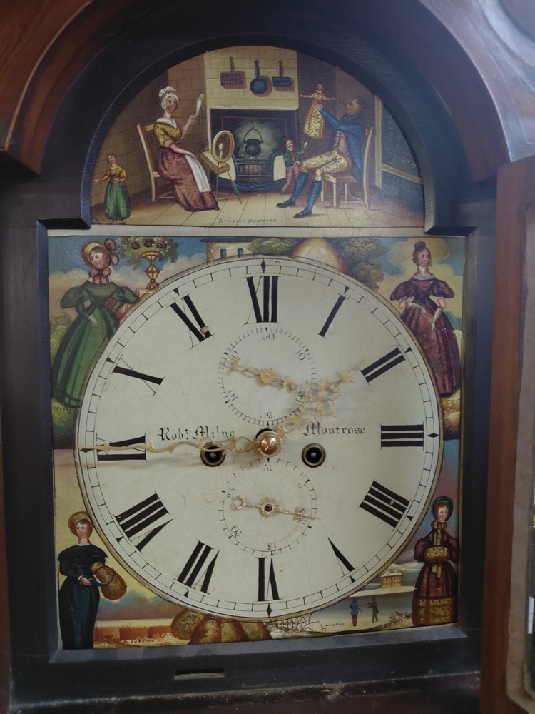 19TH CENTURY MAHOGANY TALL CASE CLOCK