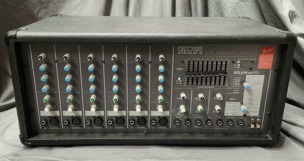 Fender SR6520PD Powered Mixer, TESTED/VG+