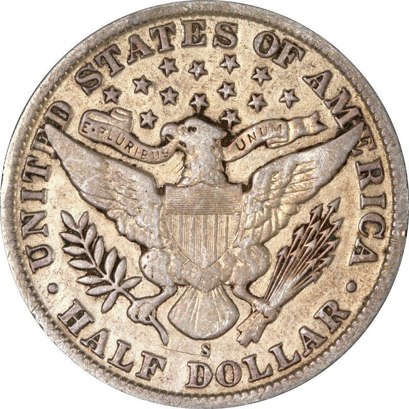 1911-S Barber Half Dollar