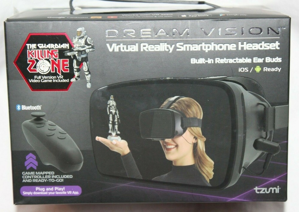 Tzumi Dream Vision Virtual Reality Smartphone Headset Gaming System