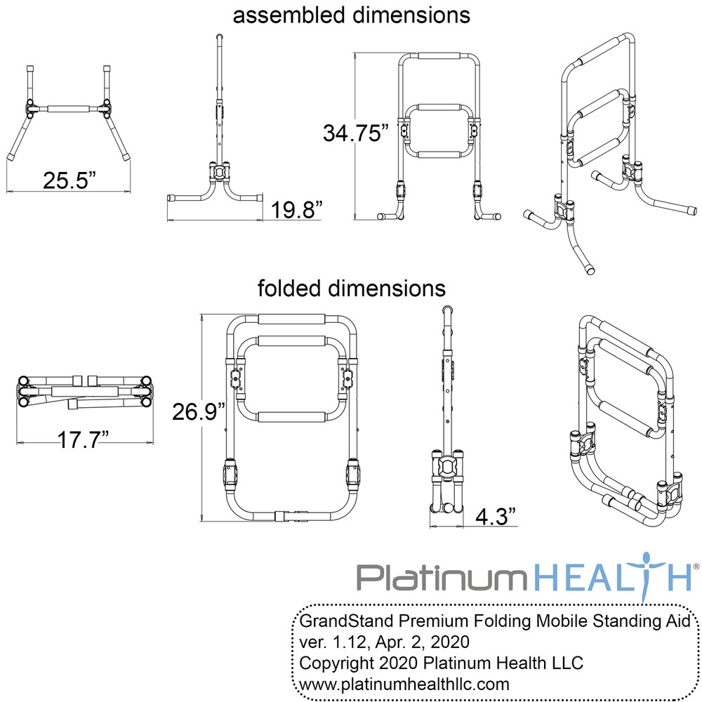 GrandStand Standing Aid and Support Frame