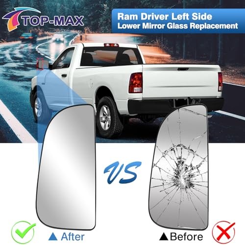 Ram Driver Left Side Lower Mirror Glass Driver Side Lower Mirror Glass