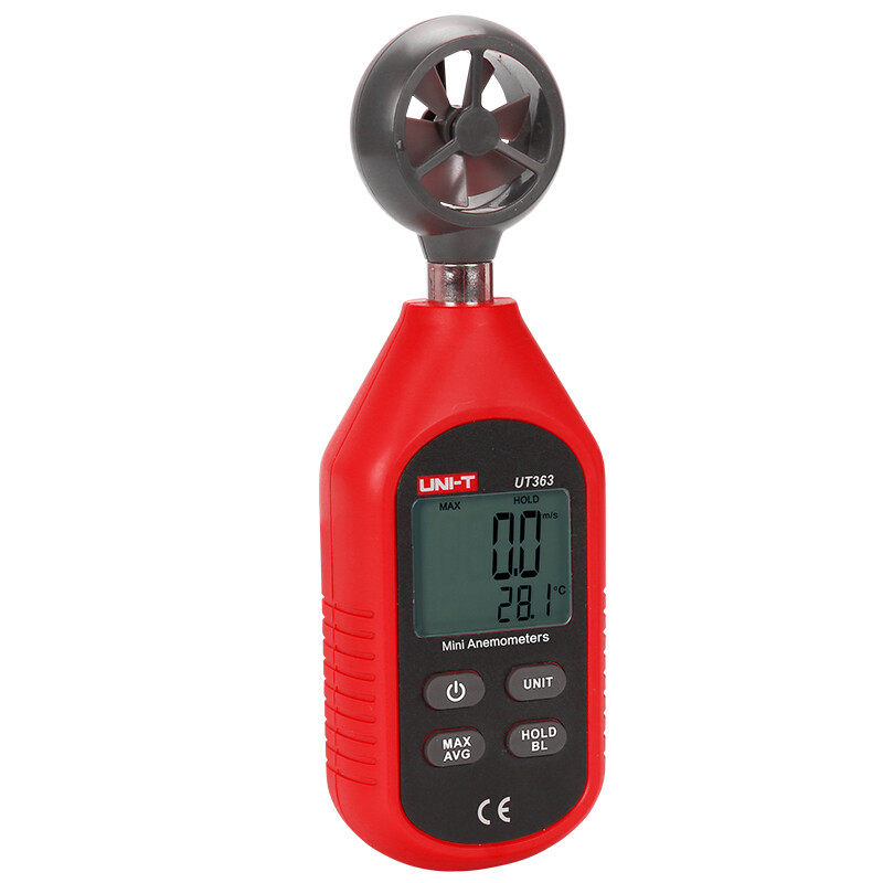 UT363 LCD Digital Anemometer Tool Display Air Flow Wind Meter Temperature Test