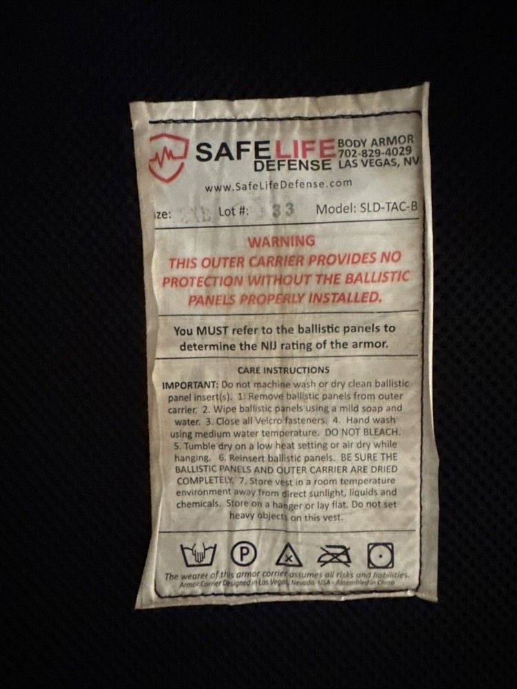 SafeLife Security Vest