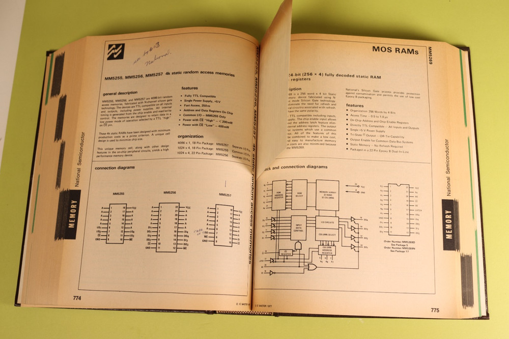 IC Master Book 1977 Computer Chip Collector's HC Bible Microprocessor Memory