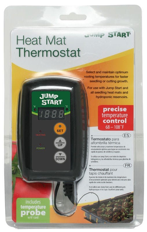 Jump Start Digital Temperature Controller Thermostat for Heat Mat Hydroponic