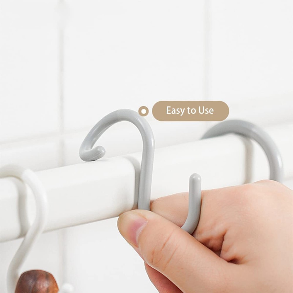 Mt.Jun 6-Pack Secure & Quiet Plastic S Large (3.5inch), White - 6 Count