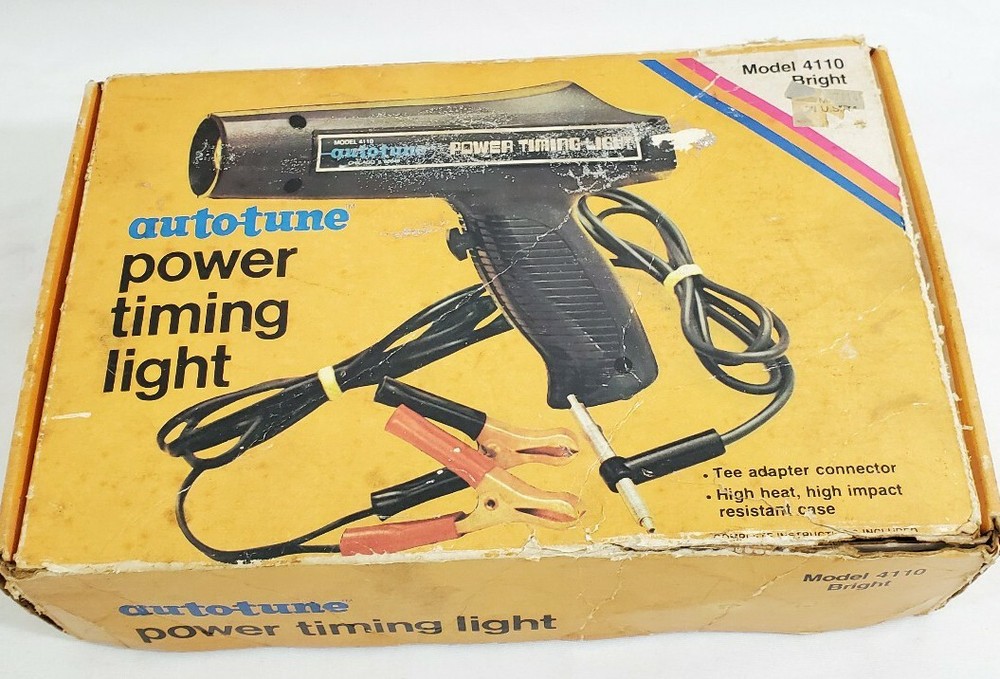 Vintage Power Auto Timing Light, model 4110 in Box with Manual Untested