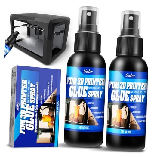 3D Printer Adhesive - 3D Print Glue Spray, Perfect First Layer Adhesion,
