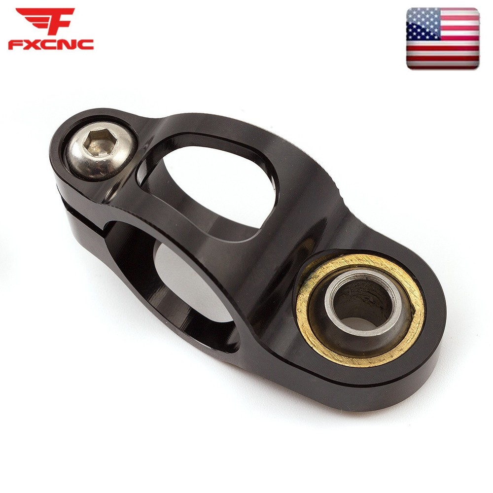 FXCNC 255MM Steering Damper Stabilizer Reversed Shock Universal Adjustable Gold