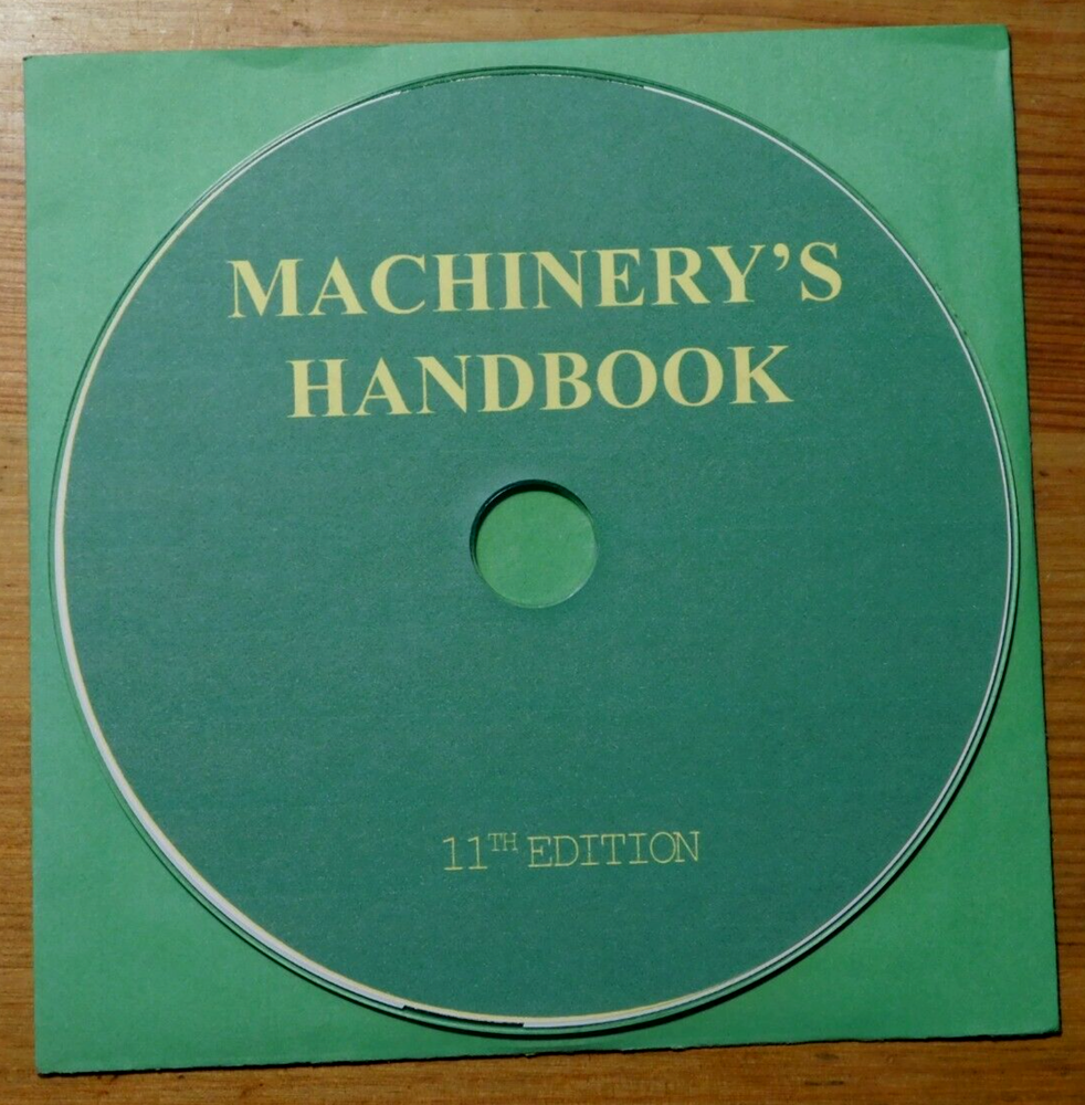 Machinery's Handbook 11th Edition PDF on CD-ROM