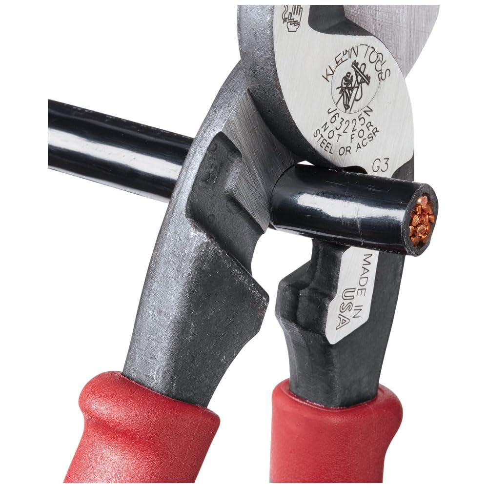 Klein Tools Journeyman High Leverage Cable Cutter for Aluminum Copper Cable