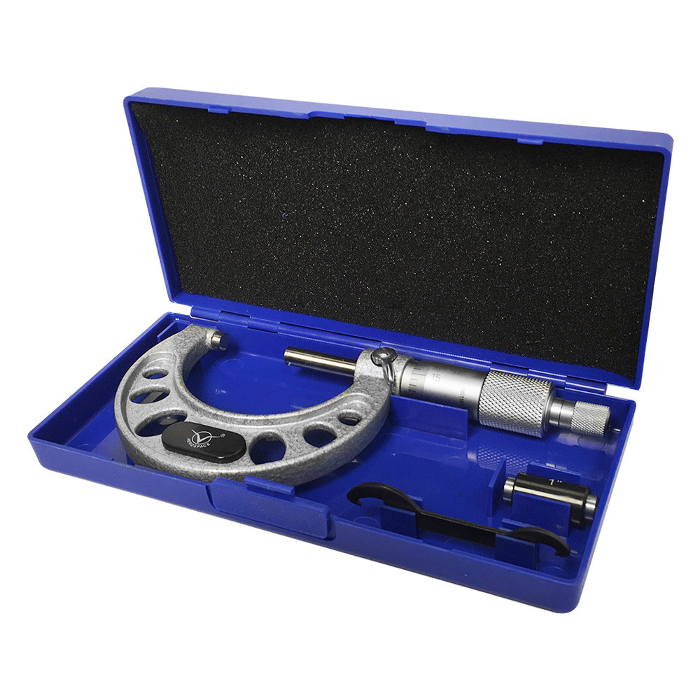 1-2" SNK Style Solid Metal Frame Outside Micrometer Digital Counter Ratchet Stop