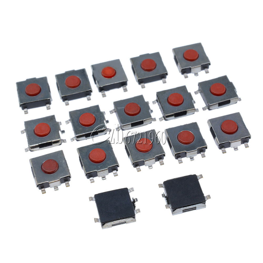 100pcs 6x6x2.5mm Tactile Push Button Switch Tact Switch Micro Switch 4 Pin SMD