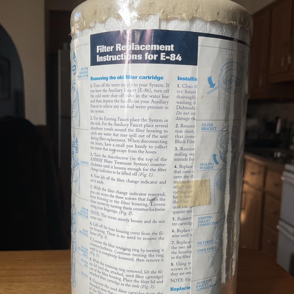 Amway E-85R Replacement Filter Kit for Water Treatment System, White