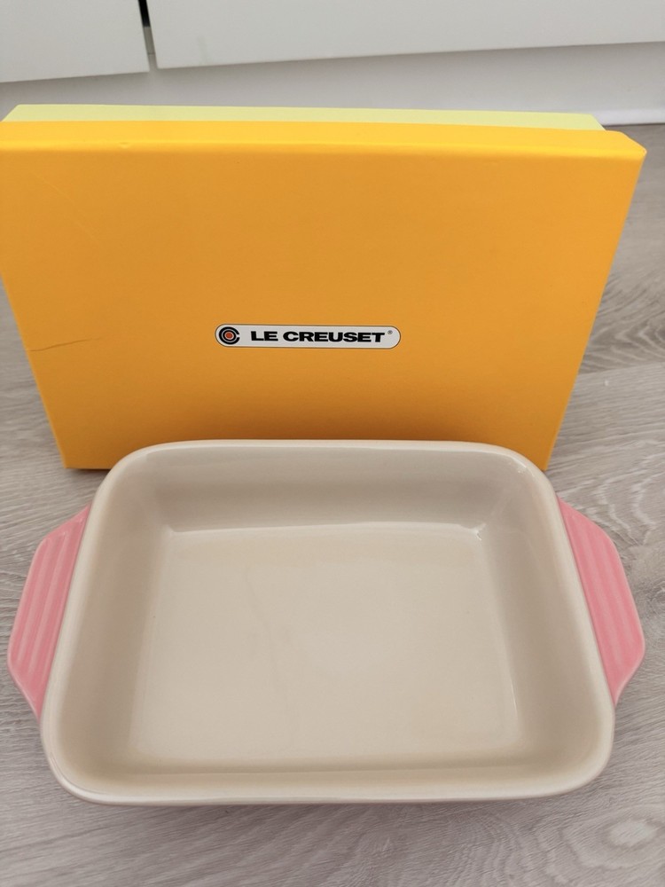 Le Creuset Rectangular Ceramic Baking Dish Rose Quartz 18cm 910419-18