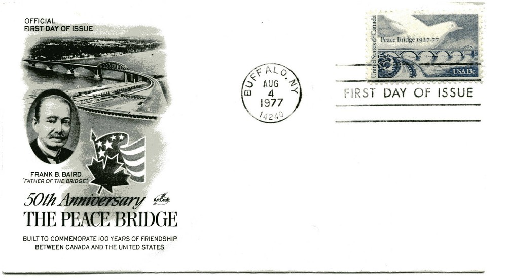 1721 Peace Bridge ArtCraft FDC