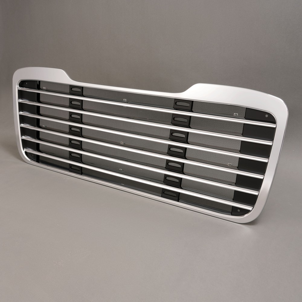 Front Upper Chrome Bumper Grille w/Bug Screen Fit Freightliner M2 2002-2022